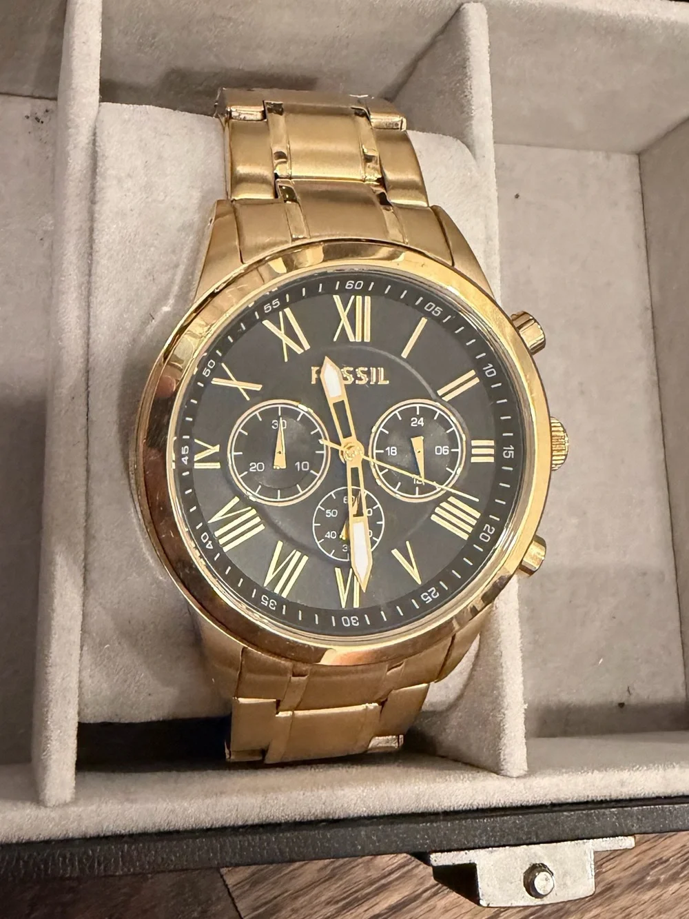 Men Bags Fossil Gold watch